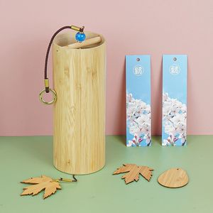 Vintage Japanese Style Bamboo <b>Wind</b> <b>Chime</b> Hand Held Natural Bamboo Tube Chord <b>Wind</b> <b>Chime</b> For Garden Yard And Music Decoration - Product Image 5