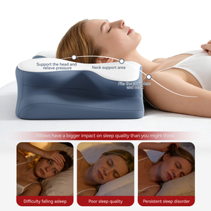 Ergonomic Cervical <strong>Neck</strong> <strong>Pillow</strong> Butterfly Memory Foam <strong>Pillow</strong> Mellow Sleep <strong>Pillow</strong> with Cooling Breathable Washable Pillowcase - Product Image 6