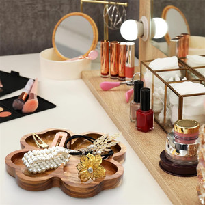 <span class=keywords><strong>Plateau</strong></span> de service en bois d'acacia de 8 pouces pour snacks, fromages, sushis et charcuteries – Petit format, prix abordable - Product Image 6