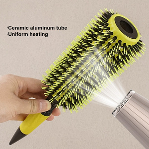 Brosse à cheveux ronde en céramique de salon professionnel brosse à rouleau ronde en nylon thermique meilleur peigne brésilien pour <span class=keywords><strong>babershop</strong></span> - Product Image 3