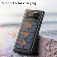 Cargador Solar Portátil de Doble USB con Batería de Litio-Polímero, Banco de Energía Solar de 10000 mAh, Venta al Por Mayor