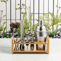 Ensemble de shakers à cocktail pour barmans professionnels Outils de bar en métal de qualité supérieure et accessoires pour le vin