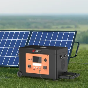 Jieyo 2000w tragbares Kraftwerk Camping Ersatz wiederauf ladbare Batterie Solarstrom generator