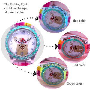 BOMAXE Muñeca Personalizada Dibujos Animados Plástico Niña Colorido Niño Personaje Precios Muestra Gratis Silicona Diseñador Flash Luz Niños Reloj - Product Image 5