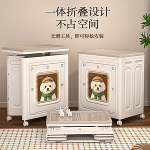 Clothing Organizer <b>Box</b> Foldable Large Capacity <b>Storage</b> Cabinet With Wheels For Home Use - Product Image 1