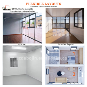 Casa pequeña de lujo prefabricada casa contenedor de acero Villa modular <span class=keywords><strong>con</strong></span> panel sándwich <span class=keywords><strong>para</strong></span> uso en oficina o <span class=keywords><strong>vacaciones</strong></span> - Product Image 3