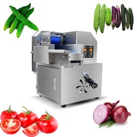 Trancheuse Légumes Multifonction en Acier Inoxydable pour Tomates, Carottes, Racine de Lotus et Tiges, Machine à Dés pour Carottes et Pommes de Terre