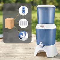 Système de purification d'eau par gravité de 3,7 gallons pour table, avec filtre UF et charbon, pour la consommation directe à domicile