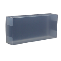 Boîte d'emballage transparente pliable en plastique PET haute fréquence personnalisée avec fond autobloquant, film protecteur, matériaux recyclés