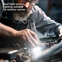 Nouvelle Lampe Torche Laser Blanche de Sécurité avec Marteau, Rechargeable, Étanche en ABS, Longue Portée, pour Extérieur et Urgences Automobiles, Zoom Rotatif, Double Lumière