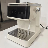 Machine à expresso automatique haut de gamme, best-seller, 20 bars, haute pression, mousseur à lait électrique, acier inoxydable italien, numérique, pour hôtel