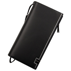 Baellerry Men's Long Wallet <b>Brown</b> Leather Multifunctional Clutch Bag Anti Theft Everyday Use - Product Image 5