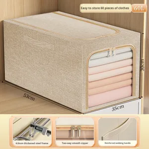 Grande fenêtre moderne cadre en aluminium pliable armoire à vêtements boîte de rangement approfondi crevasse organisateur étanche à l'humidité animaux de compagnie - Product Image 6
