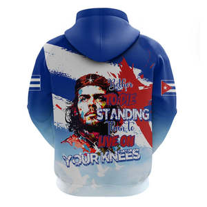 เสื้อแขนยาวมีฮู้ดของผู้ชายคูบาลิเบอร์เสื้อฮู้ดแบบสวมหัวพอดีตัวปกติพิมพ์ลายกราฟิก - Product Image 4