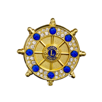 Chapeau de Corsage Vintage, accessoires de décoration, broche en cristal, vente en gros, badge de revers en émail doux personnalisé avec strass
