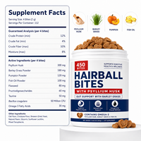 Friandises en vrac pour chats : Bouchées de fibres douces pour la digestion, complément de bien-être digestif avec Oméga 3 et citrouille, soutien à la santé intestinale des chats