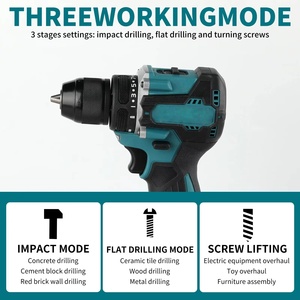 Taladro Atornillador Inalámbrico Sin Escobillas Makiit Light DDF487, 40N.m, Doble Velocidad, para Hogar, Auto, Madera, Perforación <span class=keywords><strong>de</strong></span> Láminas Delgadas, Antideslizante, Fijación Rápida - Product Image 3