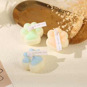 Vela aromática con aroma a pata de gato Angju, 4-12 horas de duración, vela de cera sólida para decoración del hogar. - Product Image 3