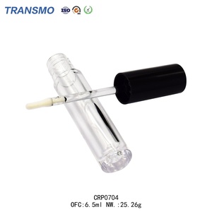 Emballage de gloss à lèvres, gloss à lèvres personnalisé, contenants de gloss à lèvres avec pinceau, tubes de gloss à lèvres transparents avec applicateur, 6,5 ml - Product Image 5