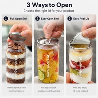 Boîtes en plastique PET de qualité alimentaire avec logo personnalisé, motif à anneau de traction, ouverture facile, pour jus et soda