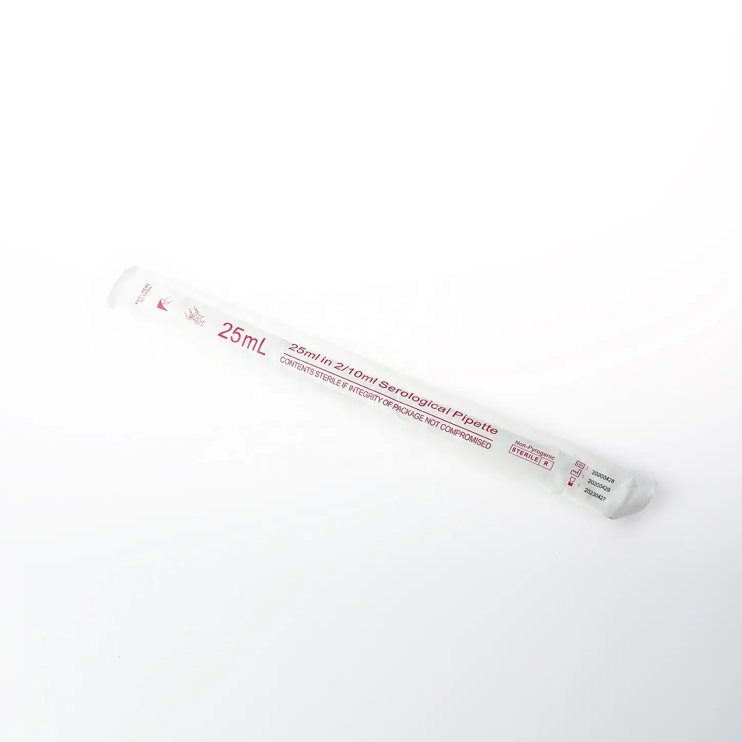 lab equipment Polystyrene 5ml Lab Consumable Disposable aspirating Serological Pipette Sterile Serological Transparent