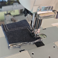 YS-8452 petite machine à coudre automatique à double tige à double aiguille tournant à angle droit avec contrôle par ordinateur