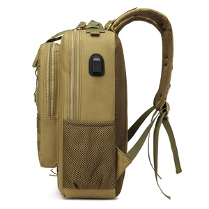 กระเป๋าเป้สะพายหลังยุทธวิธีของเลกัมสีกากีกันน้ำพร้อมพอร์ต USB สำหรับการเดินป่า ปั่นจักรยาน และการเดินทาง - Product Image 2