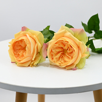 Fleur artificielle au toucher réel, rose Juliet longue durée, pour la maison, l'hôtel, la table à manger, cadeau pour Noël, la remise des diplômes