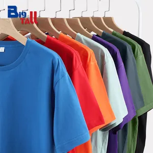 New Style RTS Blank Herren Overs ize T-Shirt Großhandel Big und Tall Schwergewicht T-Shirt Farben Camiseta Overs ize High Quality