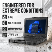 Getac X600 Laptop Robusto da 15,6 Pollici, Workstation per Logistica e Settore Petrolifero e del Gas, Rinforzato con Processore Intel