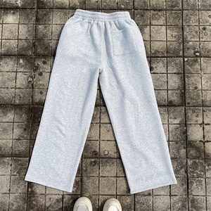 PT917 <span class=keywords><strong>Pantaloni</strong></span> Casual <span class=keywords><strong>Grigi</strong></span> di Tendenza, 500 Gsm, Pesanti, Oversize, in Pile, <span class=keywords><strong>Pantaloni</strong></span> in Cotone, <span class=keywords><strong>Pantaloni</strong></span> <span class=keywords><strong>Larghi</strong></span> e Comodi - Product Image 5