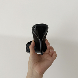 Escarpins à Bout Pointu et <span class=keywords><strong>Talon</strong></span> Chat Bottier, Sandales Ouvertes Sexy à Enfiler, Chaussures d'Été et de Mariée pour Femme - Product Image 5