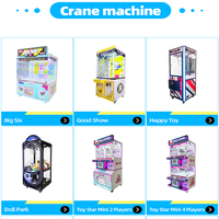 Machine à six griffes unique et attrayante pour enfants, distributeur de jouets en peluche, machine de jeu d'arcade à monnayeur, fournisseur