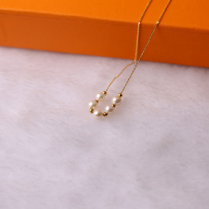 Collier d'été de style frais Zhuji, perle d'eau douce ronde de 6-7 mm en argent S925 pour filles - Product Image 4