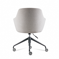 Vente directe usine Nouvelle chaise de bureau pivotante en tissu moderne, chaise de travail ergonomique personnalisée pour ordinateur, avec roulettes, empilable, pour l'école et la maison