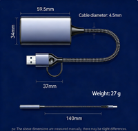 Lector de Tarjetas USB C SD 4.0 de Aluminio al por Mayor, Adaptador de Tarjeta de Memoria SD TF de Alta Velocidad UHS-II 312MB/s para Cámara de Video 4K