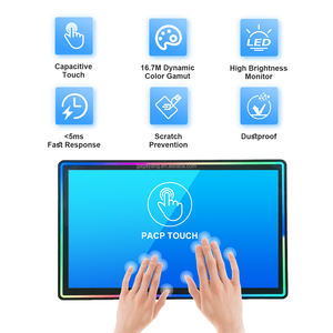 Monitor de pantalla táctil de juego vertical con luz LED de bisel de aluminio capacitivo barato de 27 pulgadas a la venta - Product Image 4