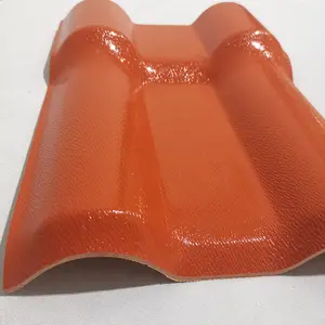 Corrosiebestendig Plastic Grind Synthetische Hars Asa Pvc Dak Tegel Trapeziumvormige Upvc Dakbedekking Vellen