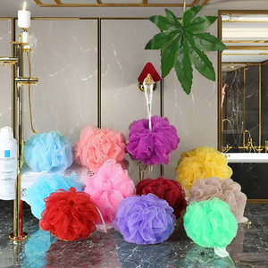 Éponge <span class=keywords><strong>de</strong></span> bain exfoliante en vrac <span class=keywords><strong>de</strong></span> 20g, couleurs assorties, boule <span class=keywords><strong>de</strong></span> <span class=keywords><strong>douche</strong></span> en nylon en forme <span class=keywords><strong>de</strong></span> <span class=keywords><strong>fleur</strong></span> pour le corps, vente en gros - Product Image 2