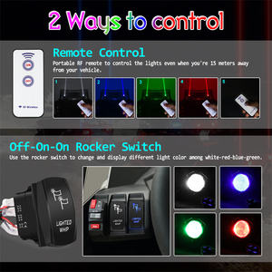 12v摇臂开关控制RGBW彩色无线遥控无花发光二极管激光鞭子 - Product Image 5