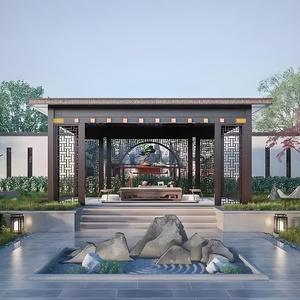 Pergole Prefabbricate dal Design Moderno in Alluminio Pergolato Padiglione Veranda Struttura Ombreggiante da Esterno per Villa e Giardino - Product Image 1