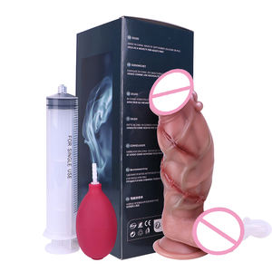 SXXY, реалистичный фаллоимитатор с раненым дизайном, силиконовые эякуляции, секс-игрушки для пениса для женщин, мастурбатор, фаллоимитатор точки G, анальный - Product Image 4