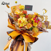 Qibai 20-Blatt zweifarbiges Eukalyptus-Blumen-Geschenk papier Wasserdicht verdicken für Blumen sträuße Geschenke Besondere Anlässe