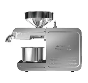Mini máquina de prensagem a óleo frio para uso doméstico, máquina de prensagem de óleo de amendoim e girassol