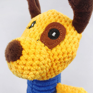 High Quality Unique Design Animal Shape <b>Plush</b> Sound Dog Toy Chew Grinding Cleaning Teeth Interactive Resistance Bite Kangdaer - Product Image 4