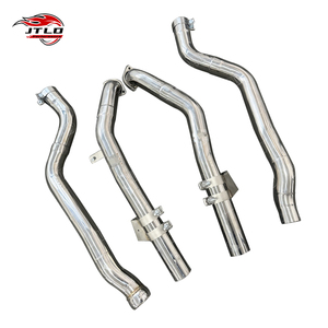 Tuyau d'échappement long en acier inoxydable poli JTLD pour 2014 benz E63 <span class=keywords><strong>Amg</strong></span> W212 <span class=keywords><strong>4</strong></span> <span class=keywords><strong>Matic</strong></span> AWD 5.5 V8 - Product Image 4