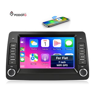 Radio de Coche Android de Doble DIN y 7 Pulgadas Podofo para <span class=keywords><strong>Fiat</strong></span> Panda 2002-2012, Carplay Inalámbrico, Android Auto, GPS, 4+64G, Servicios OEM - Product Image 1