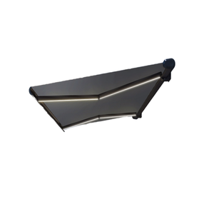 Auvent rétractable motorisé <span class=keywords><strong>DM820</strong></span> en aluminium de luxe moderne avec télécommande, éclairage LED et toile enduite PA anti-UV - Product Image 3