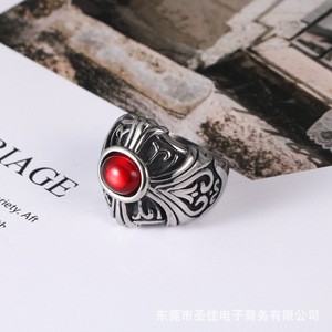 Anillo de moda unisex con circonita cúbica, joyería punk, regalo SA736 - Product Image 4