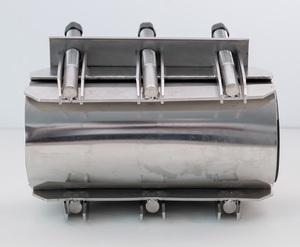 <span class=keywords><strong>Collier</strong></span> de serrage double bande en acier inoxydable 304/316 pour réparation de tuyaux, avec raccordement par boulons et manchon flexible d'étanché<span class=keywords><strong>it</strong></span>é, matériel de jointement - Product Image 5